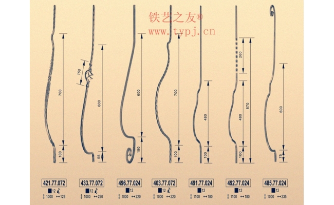 鐵藝陽臺(tái)欄桿