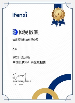 實力見證！網易數帆入選《2022愛分析·低代碼廠商全景報告》，引領能源科學技術研究服務創新